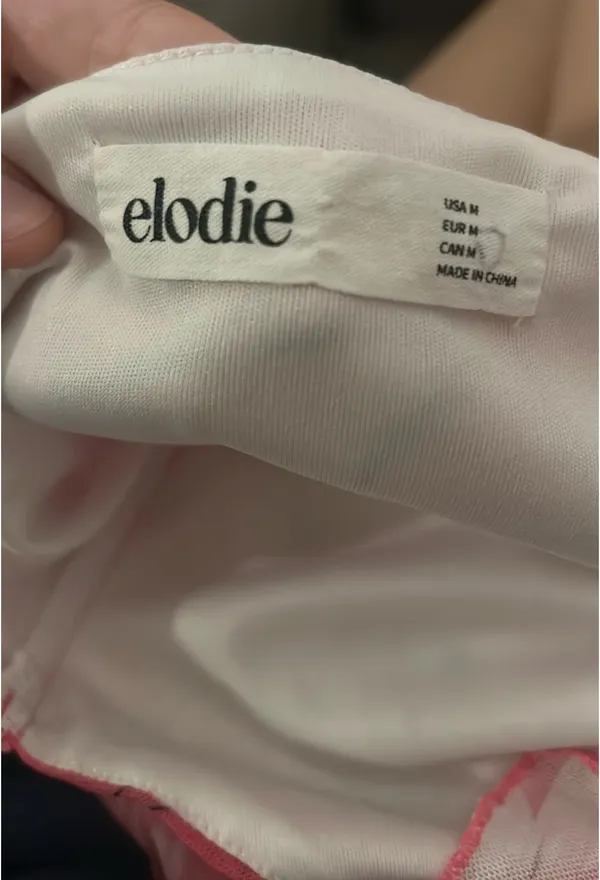 Pink Butterfly Mini Dress Elodie - Image 3