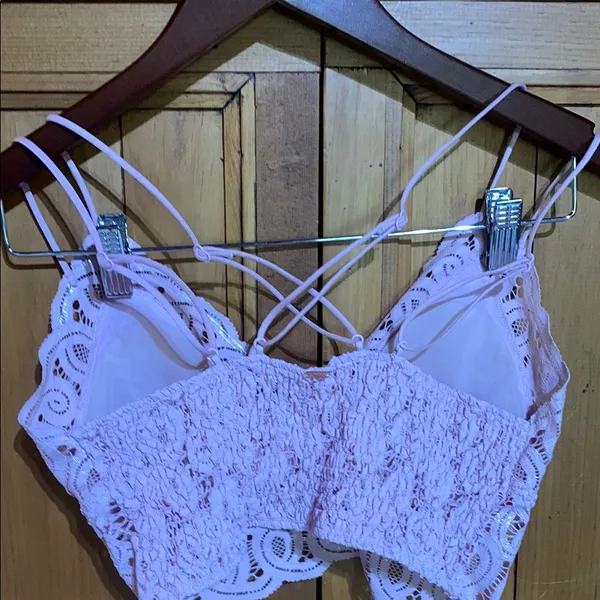 PINK Victoria's Secret Pink Lace Bra with Adjustable Straps - Image 8