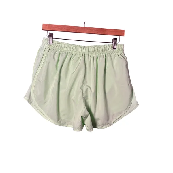 Nike Womens Running Shorts Large Mint Green Dri-FIT Mesh Athletic Athleisure - Image 3
