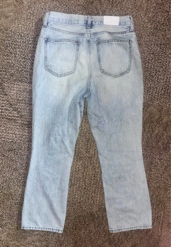 Pistola Light Blue Cropped Straight Jeans Inseam 25 Size 28. EUC - Image 4
