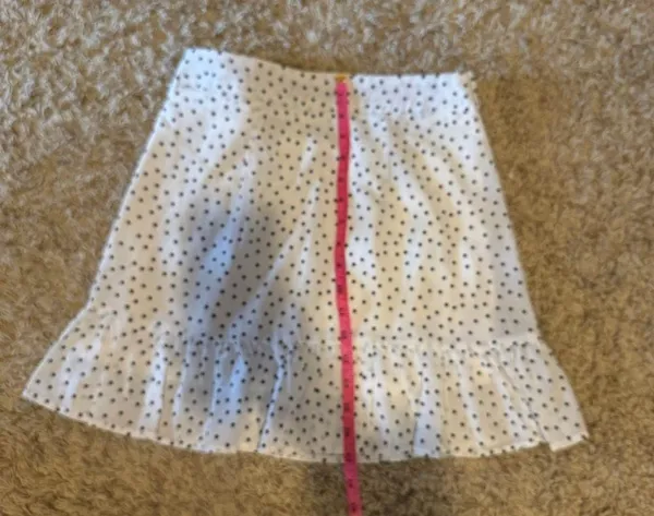 SheIn White Black polka dot Mini Wrap Skirt - Image 3