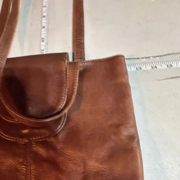 Vintage Hobo International‎ Leather Purse Bucket crossbody Bag Brown Size Small - Image 6