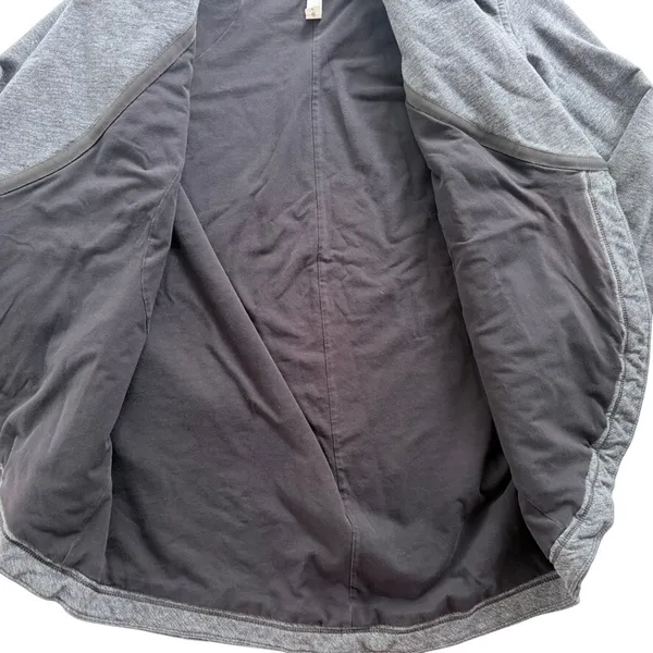 Lululemon That's A Wrap Jacket Size 6 Heathered Coal Grey Fleece Mid-Length - Image 5