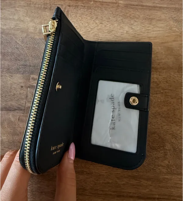 Kate Spade Devin Smooth Leather Small Slim Bifold Wallet - Image 3