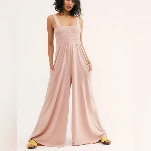 FREE PEOPLE Pink Homecoming Jumpsuit - Image 2