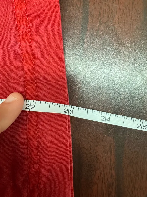 Kim Rogers Red Thin Hooded Jacket Size Large - Image 6