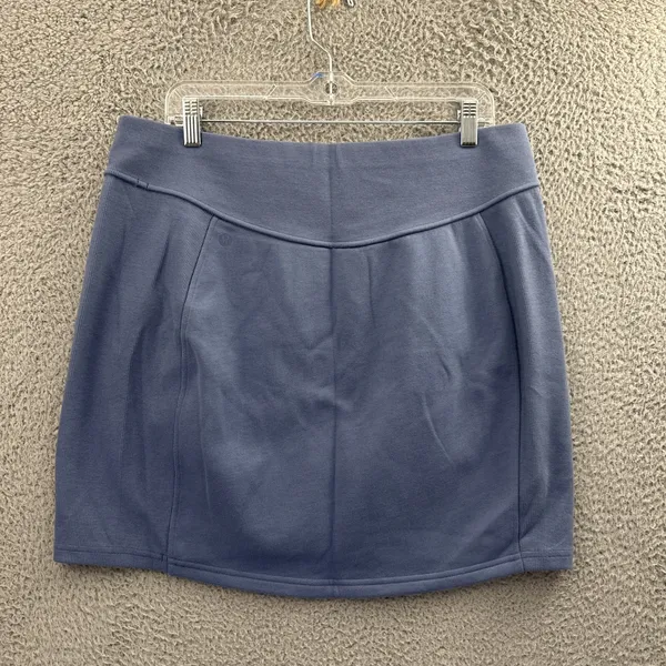 Lululemon Scuba High Rise Mini Skirt Oasis Blue Athletic Athleisure Women's‎ XL - Image 3