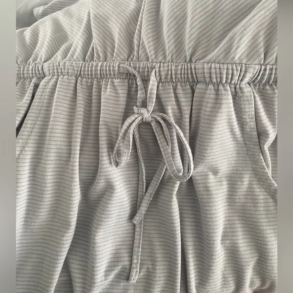 The North Face Striped Blouson Dress Womens‎ Size S/P Waist Tie Short Sleeve - Image 7