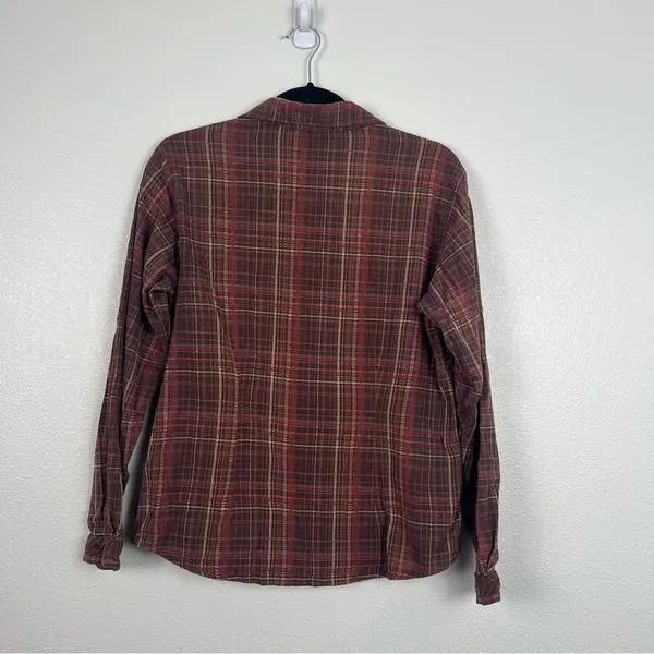 Woolrich‎ Button Up Plaid Flannel Shirt Sz M - Image 5