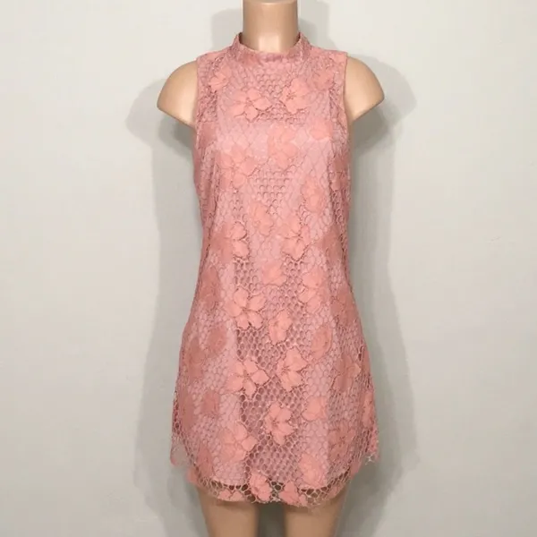 Revolve & NBD high neck lace overlay dress. NWT - Image 6