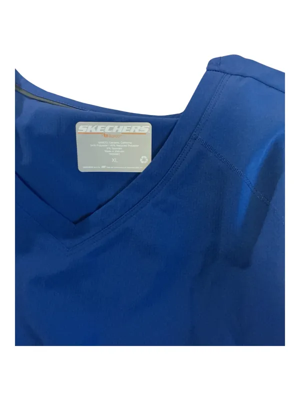 NWT Skechers by Barco Blue V-Neck Scrub Top – Size XL - Image 4
