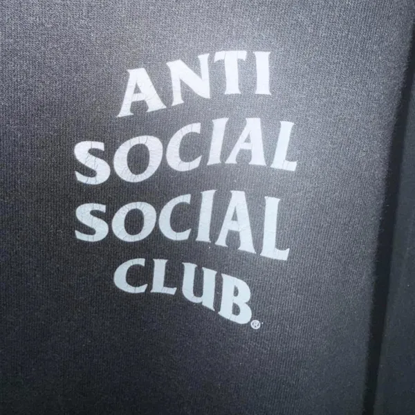 Anti Social Social Club (ASSC) Hoodie in black with butterfly and flowers - Image 5