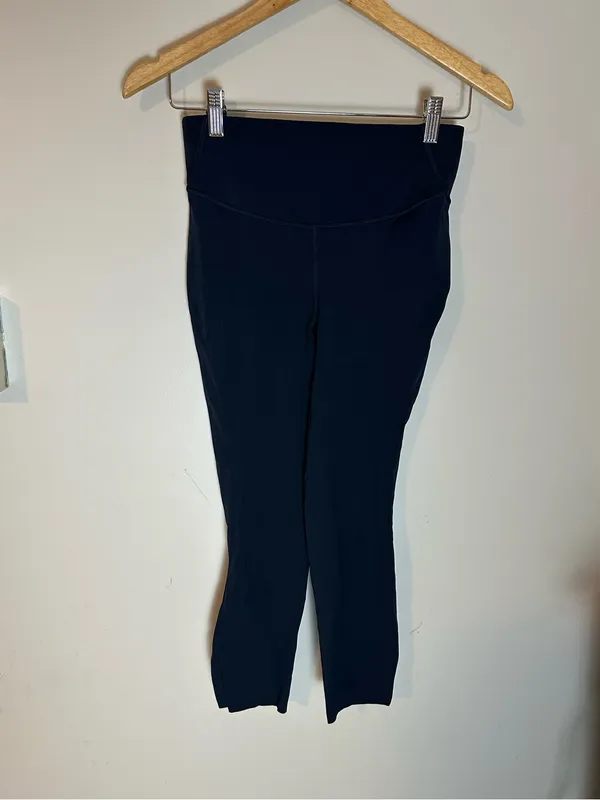 Lululemon Time to Sweat 23” crop leggings navy 6 - Image 2