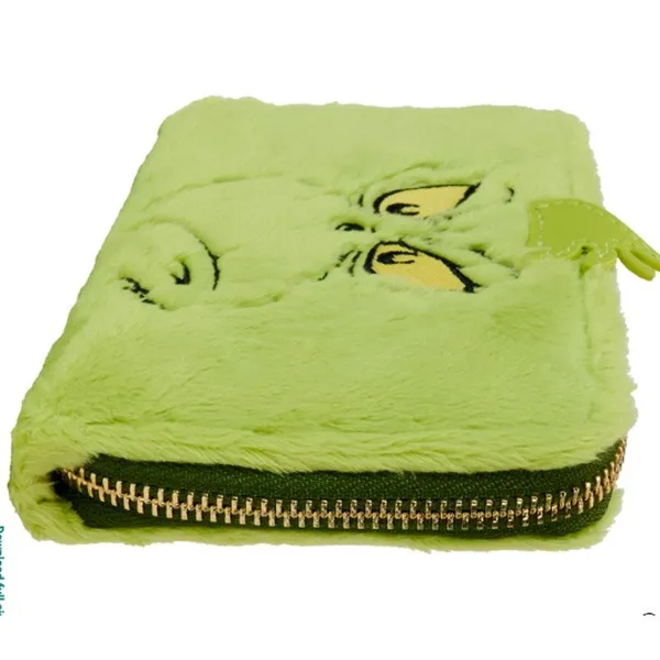 Loungefly Dr. Seuss Grinch Stole Christmas! Plush Glow Zip Around Wallet NEW - Image 6