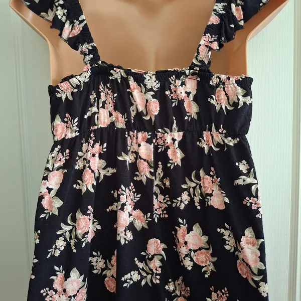 Torrid Sz 1 Floral Black and Pink Women's Top - Image 11