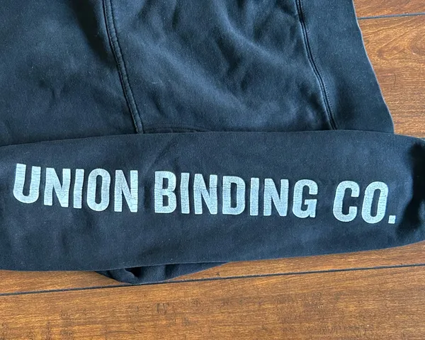 Union Binding Hoodie Black Size M - Image 2