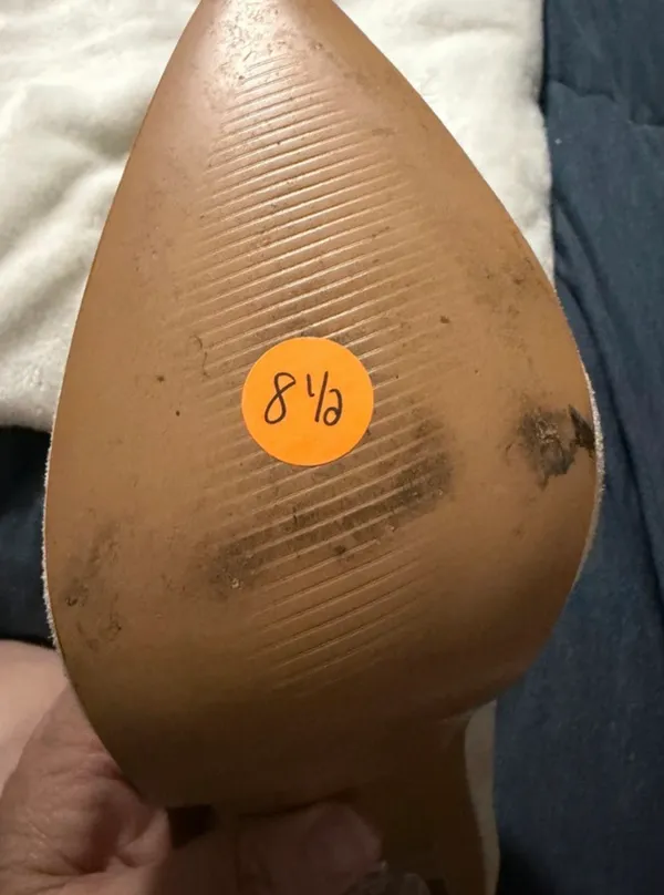 Faux suede sock boot Tan Size 8.5 - Image 5
