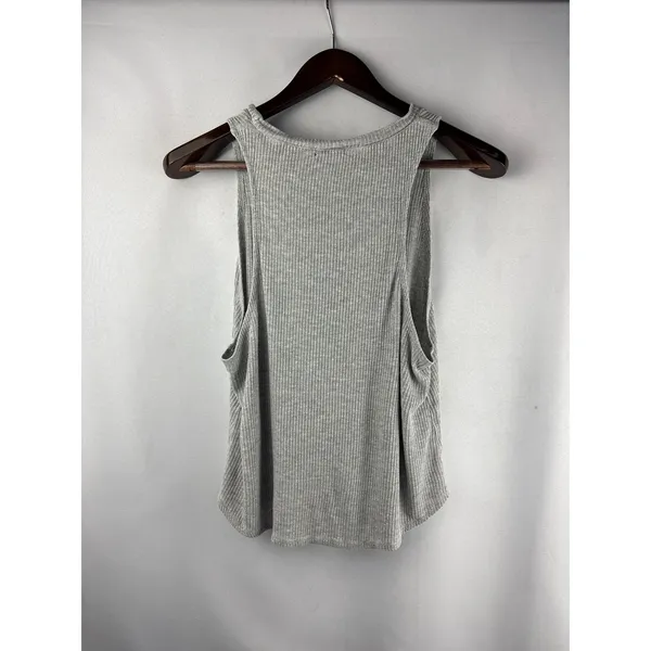 Women’s Everjey Small Light Gray Ribbed Tank Top - Image 4