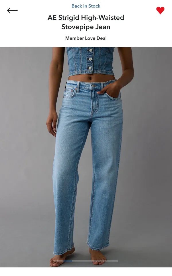 American Eagle Strigid High-Waisted Stovepipe Jean - Image 5