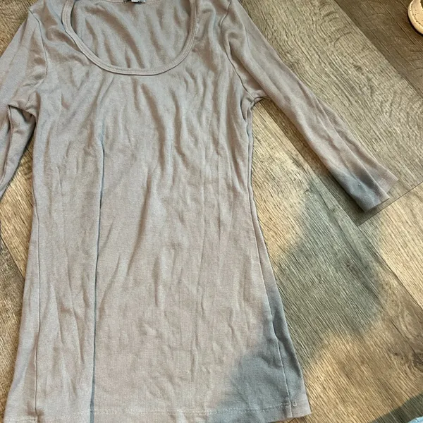 PJ HARLOW norah 3-4 sleeve‎ rib tee in clay size small - Image 2