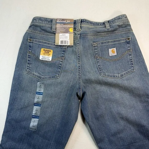 Carhartt Relaxed‎ Fit Rugged Flex Jasper Jeans. Women's Size 2 Regular size 6 - Image 3