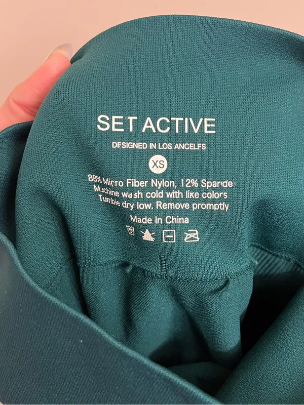 SET Active Sculptflex Leggings Green Size XS - Image 8