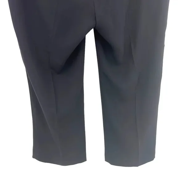 Amanda Uprichard‎ Trouser Dress Pants Cropped Capri Classic Black Size Large - Image 7