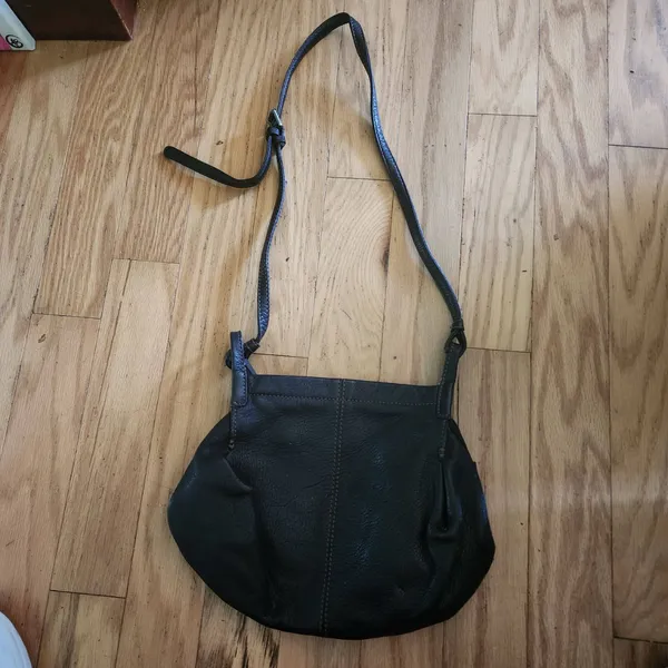 J. Jill‎ Bag Womens Size Black Leather Shoulder Strap Rachel Classic Minimalist - Image 2