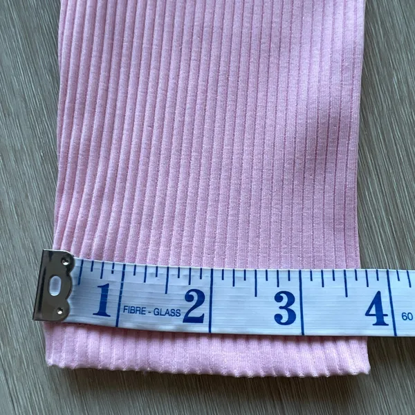 Strut This The Aubrey Ankle Leggings Womens Small Tiny Fit Chalk Pink Ribbed - Image 8