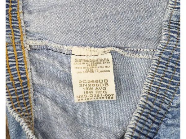 Vanity Fair Pull-On Elastic Waist Denim Jeans with Pockets Chambray Blue 18W Reg - Image 3