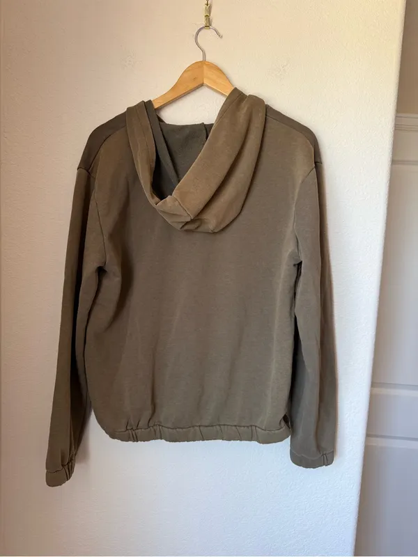 POL Oversized Half Zip Hoodie Kangaroo Pocket Size Small - Image 2