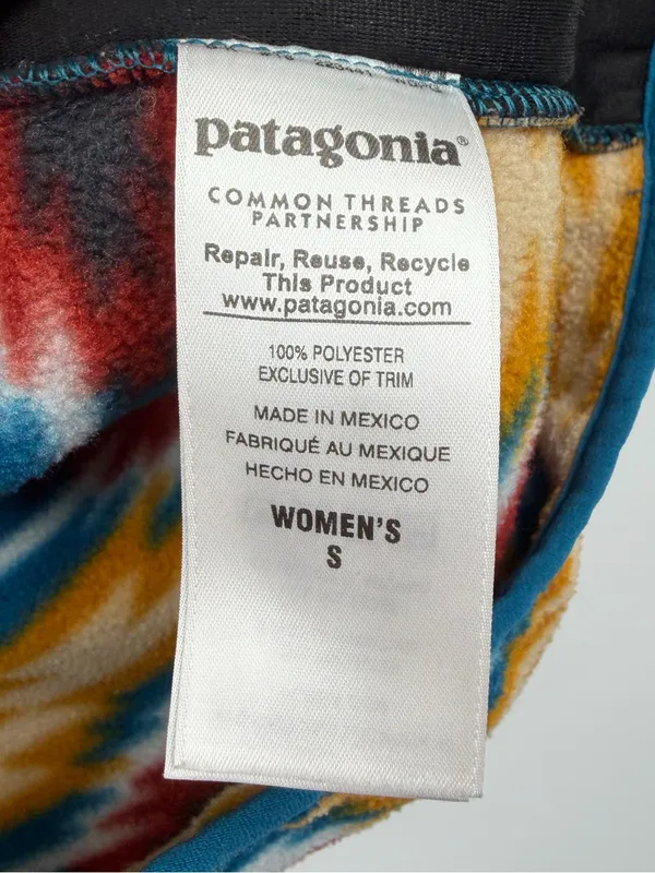Patagonia Synchilla Snap-T Vest Women S Wild Desert Prairie Gold Aztec - Image 7