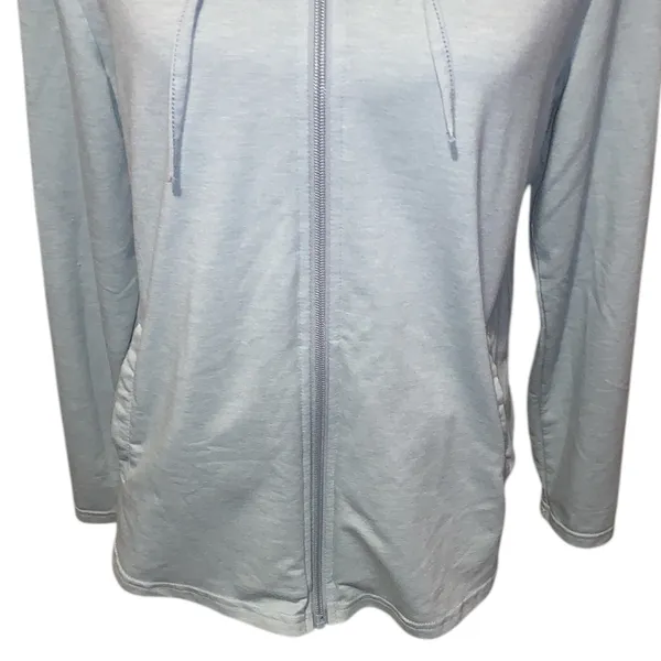 32 Degrees Cool Light Blue Full Zip-Up Hoodie Lightweight Pockets - Image 3