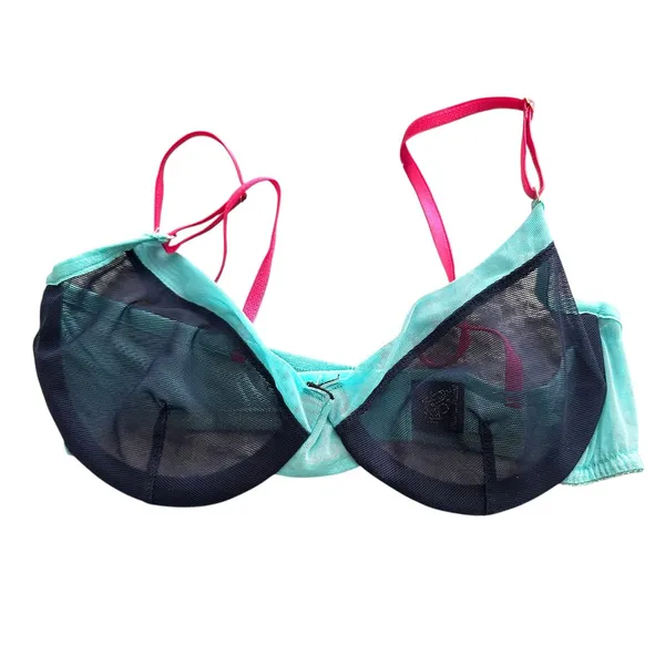 ONLY HEARTS Whisper Two‎ Toned Underwear Set Midnight Aqua NWOT Small - Image 2