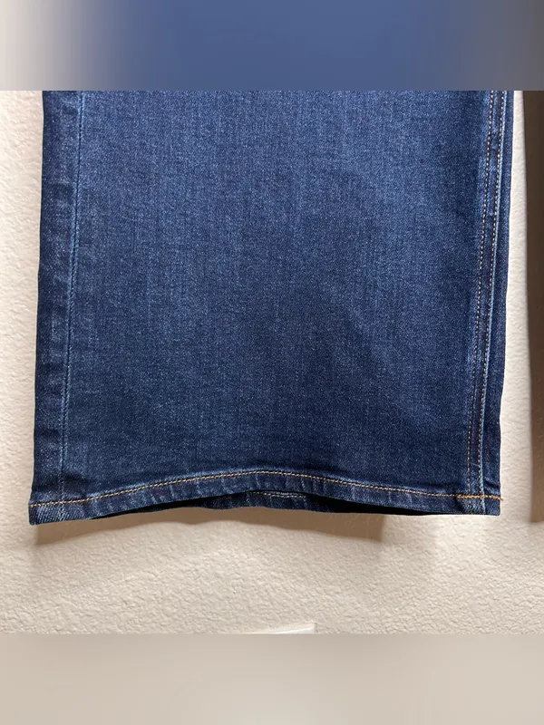 Quince Bella Stretch Wide Leg Jeans 28” in Midnight Blue 27 - Image 8