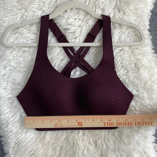 Lululemon Airsupport Sports Bra High Support Purple Burgundy Racerback Gym - Image 7