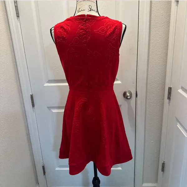 L’ Amour Nanette Lepore Red Sleeveless A-Line Dress - Image 2