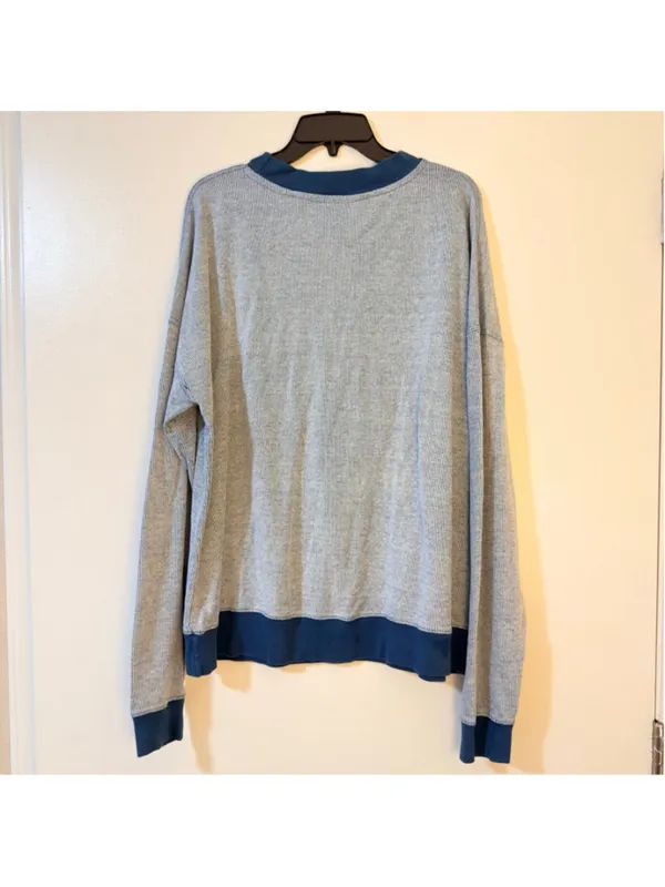 Champion Women's Teal & White Striped Long Sleeve Sweatshirt - Size XL - b13 - Image 12