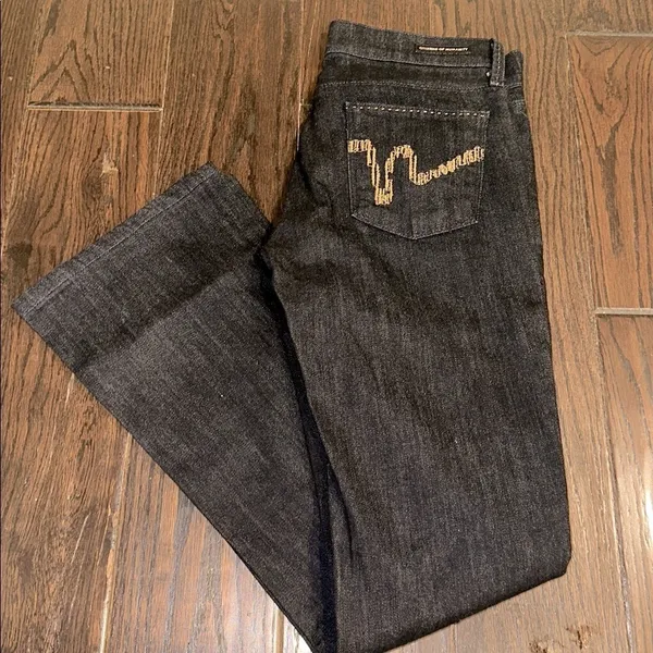 COH Women's Dark Jeans low waist bootcut belly stretch size 25 - Image 7