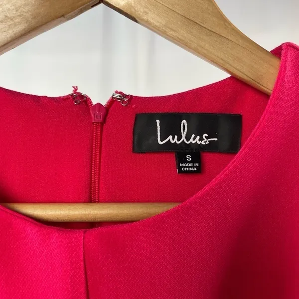 Lulus‎ Aylin Tie-Front Sleeveless Mini Dress in Fuchsia Size Small - Image 5