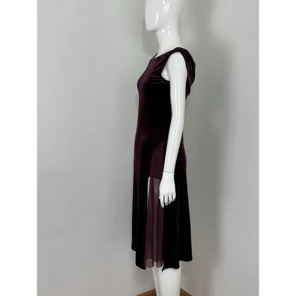 Weissman Adult Small Velvet Dance Costume Leotard Dress Ballet Aerial Skating - Image 4
