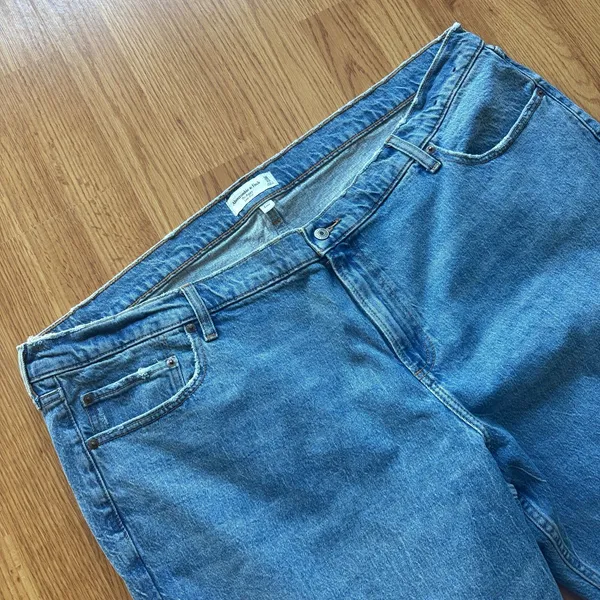 Abercrombie & Fitch Curve Love Low Rise Baggy Jean Size 36 Long - Image 7