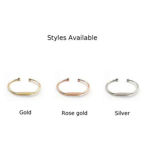 NEW Cuff Bracelet Bangle Bar‎ Rhodium Plated Sterling Silver - Image 8