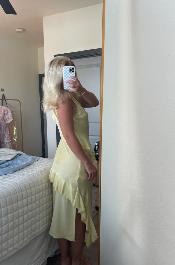 Yellow Midi Dress - Image 3