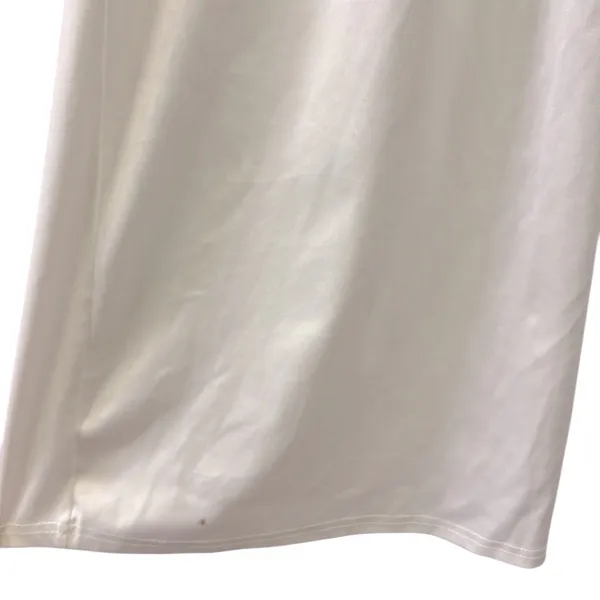 Source Unknown White Wide Leg High Waist Pull On Pants Pleated Front with Pockets Womens Medium - Image 8