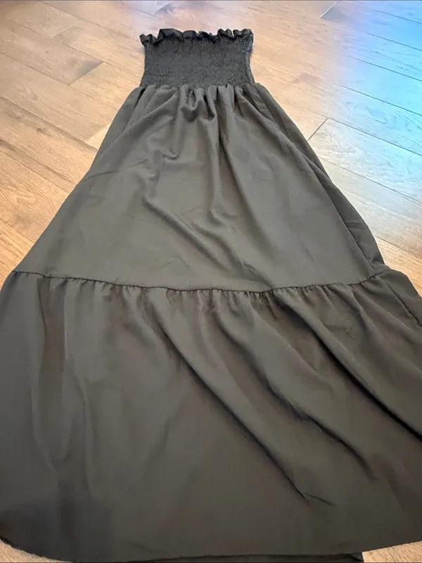 Women’s Black Strapless Maxi Dress XXL - C35-036 - Image 4
