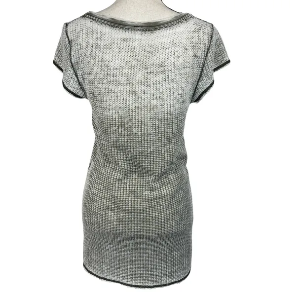Free People Large Arthur Waffle Knit Tunic Top V-Neck Stretch Lightweight Soft - Image 5