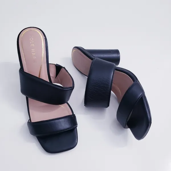 Cole Haan Leather Reina 2 Chunky Heels - Image 2