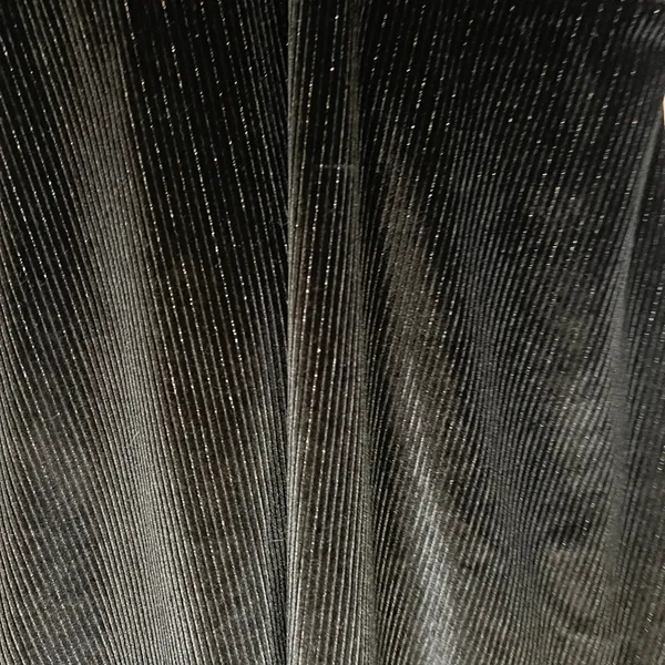 L*Space velvet metallic stripes black puff sleeve mini dress size Large - Image 6