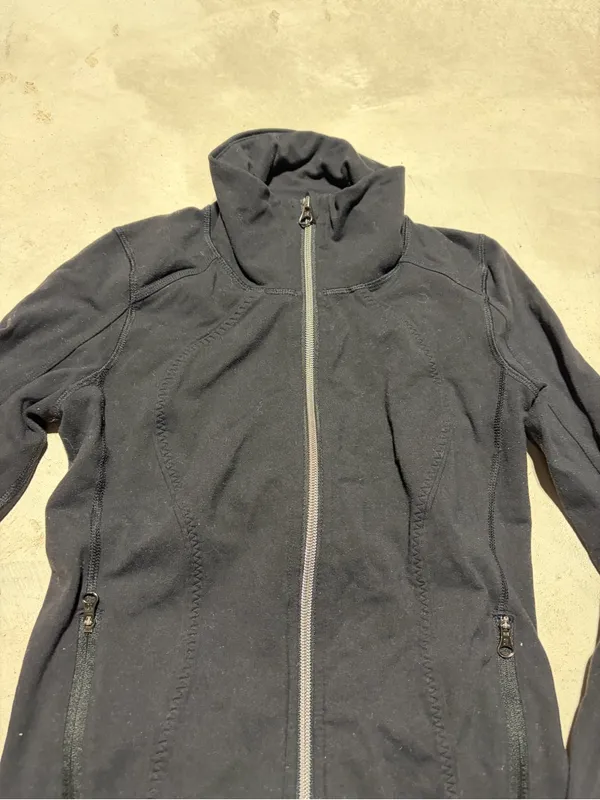 Lululemon Black Zip-Front Jacket sweatshirt - Image 4